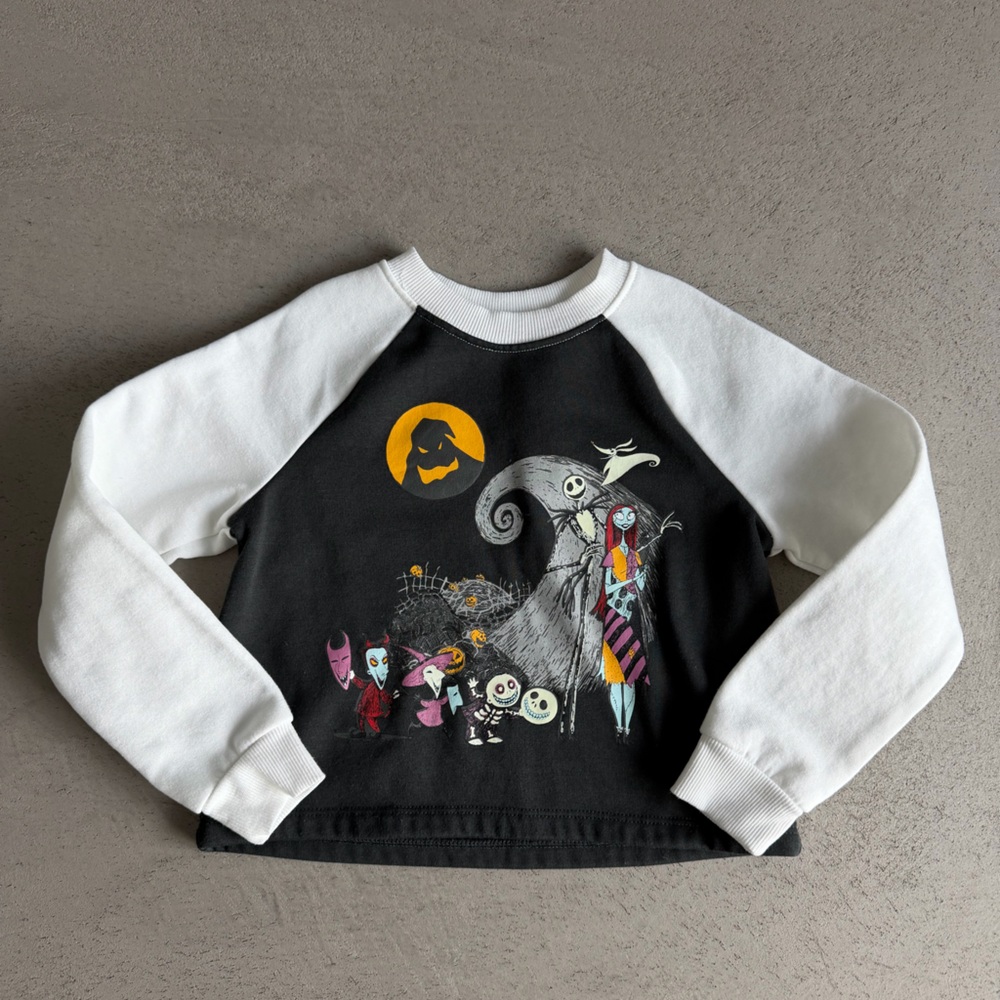 Disney Black and White The Nightmare Before Christmas Sweatshirt